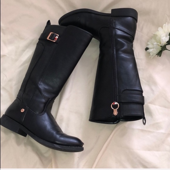tommy hilfiger high boots